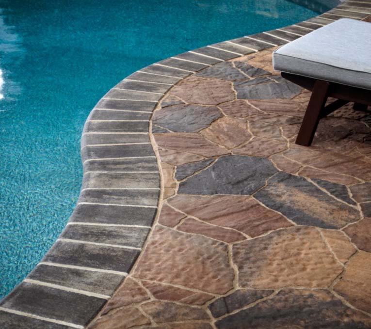 flagstone pool coping